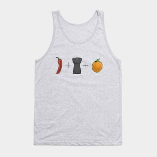 Red Hot Orange Stones Tank Top